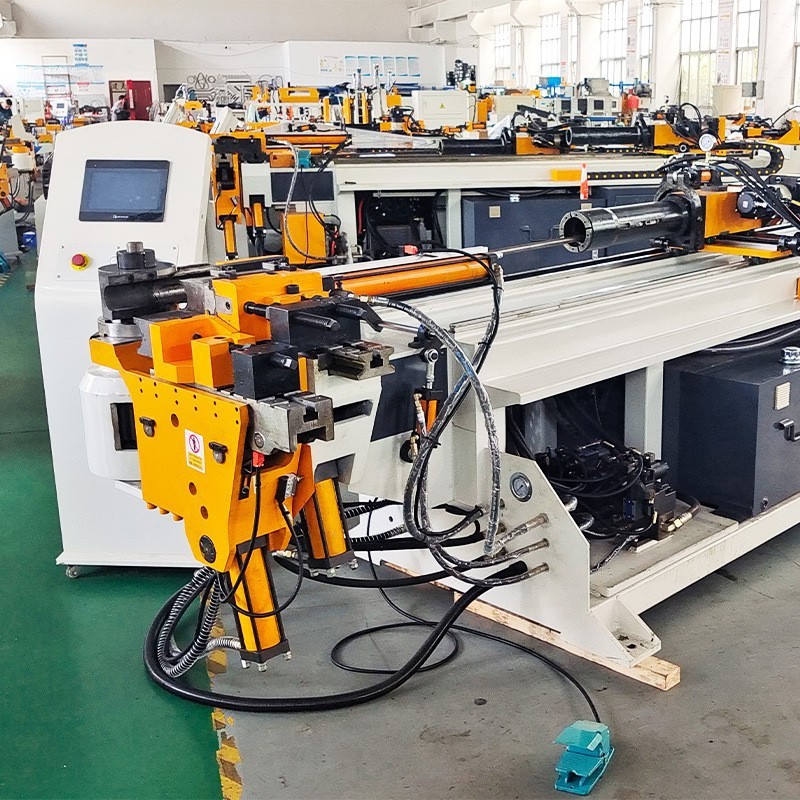 定制75cnc不锈钢液压弯管机圆管方管大棚全自动数控弯管机厂家