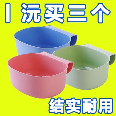 厨房垃圾桶橱柜门垃圾专用家用无盖塑料收纳盒壁挂收纳桌面悬挂式