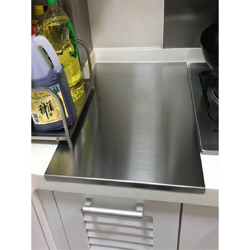 热销bb4c批发厨房304不锈钢台面扣板案板和面桌面垫揉面大号砧板