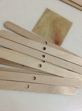 热销一帆木艺制品厂家直销各种木质打孔 打孔雪糕棒压舌板 彩色品