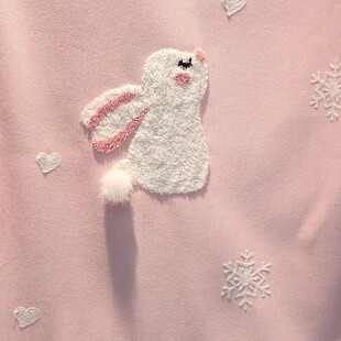 卡通可爱粉色儿童房窗帘女孩房卧室公主风少女遮光布年新款纱