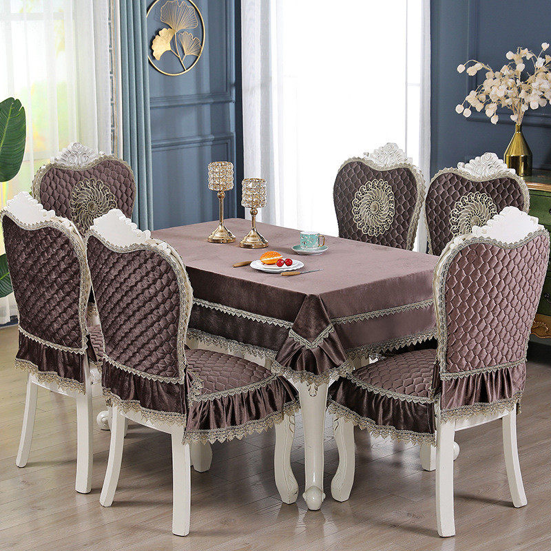 新款欧式布艺餐桌餐椅垫舒适可机洗绒布长方形桌布椅套椅罩批发,居家布艺,桌布,淘宝优惠券,粉丝福利购,淘宝优惠卷