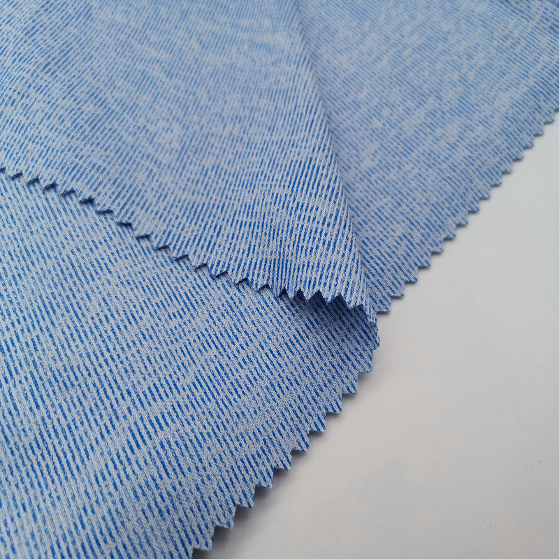 双色阳离子双面针织布涤纶双面针织面料