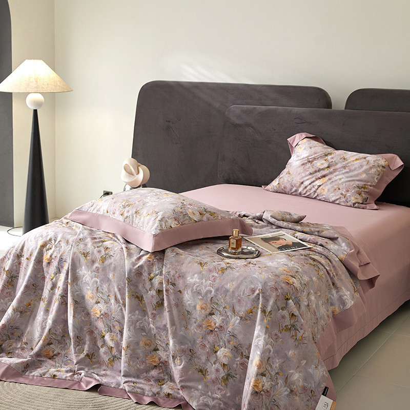 夏被蚕丝数码印花床上用品夏凉被空调被冬被春秋被芯