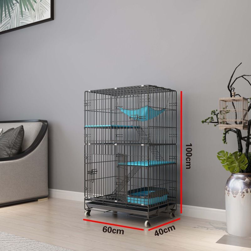 繁育狗笼带室内大自由空间猫笼家用可折叠便捷外出二三层猫别墅
