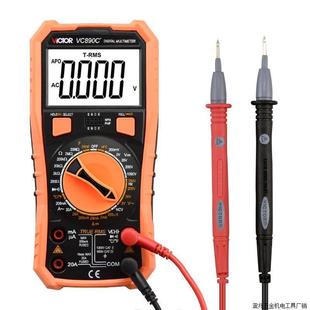 胜利数字万用表多功能VC890D/VC890C+高精度自动电工数显式直销厂