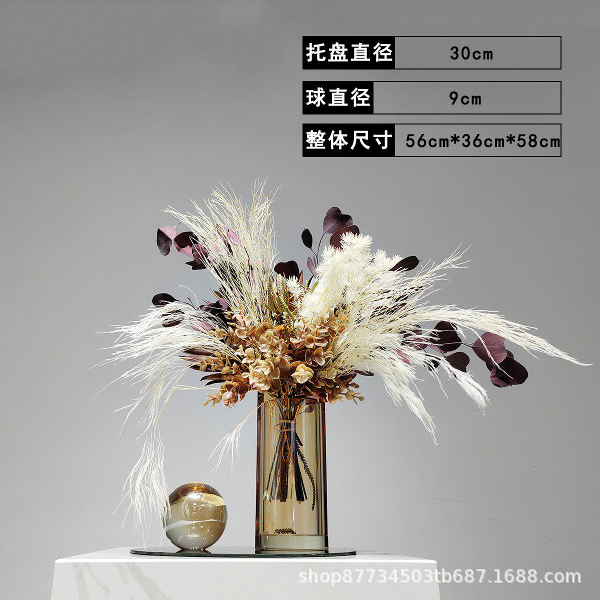 现代花卉仿真花摆件北欧轻奢酒店酒店玄关茶几花艺高级感绿植高端,家居饰品,仿真花/假花,淘宝优惠券,粉丝福利购,淘宝优惠卷