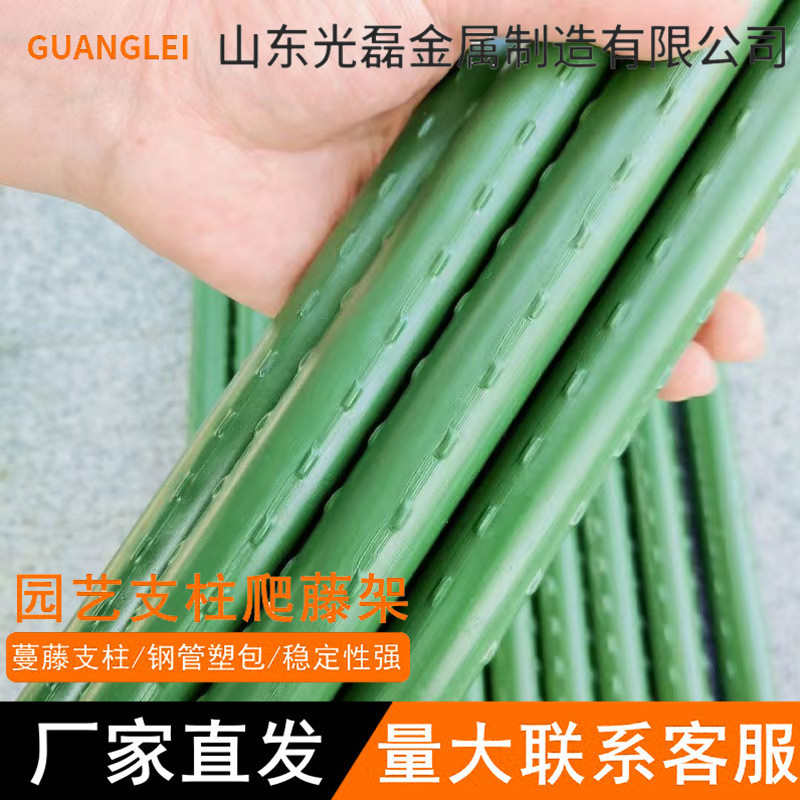 花架爬藤支架包塑钢管园艺花卉月季爬藤杆植物蔬菜黄瓜架户外种植