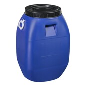 厂家定 制50l法兰桶带盖化工桶密封储存桶开口桶法兰hdpe塑料大桶