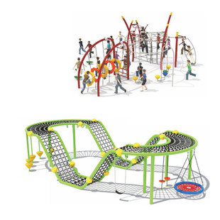 大型爬网室外儿童公园无动力游乐设备小区非标幼儿园户外攀爬架批
