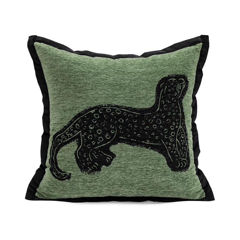 新中式沙发抱枕雪尼尔民宿床头靠垫卧室样板房客厅沙发靠垫抱枕套