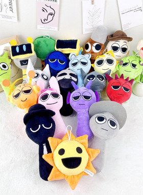 新款Sprunki节奏盒子玩偶奥伦温达滕蔓妹妹模型毛绒玩具男孩礼物