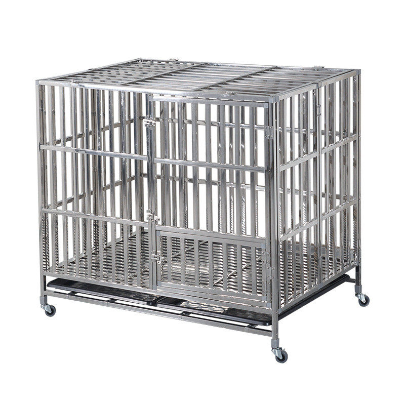 不锈钢狗笼大型中型犬狗笼子室内小型折叠带厕所室外金毛加粗,电子/电工,接线端子,淘宝优惠券,粉丝福利购,淘宝优惠卷