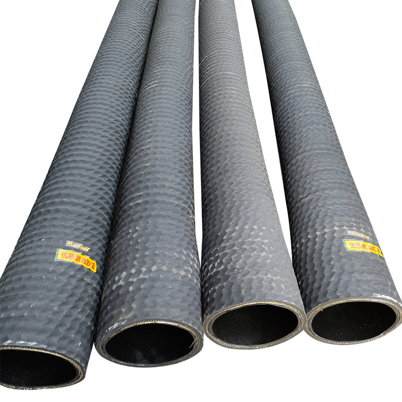 农业灌溉加厚橡胶钢丝管大口径法兰疏浚长黑12m管道色橡胶管
