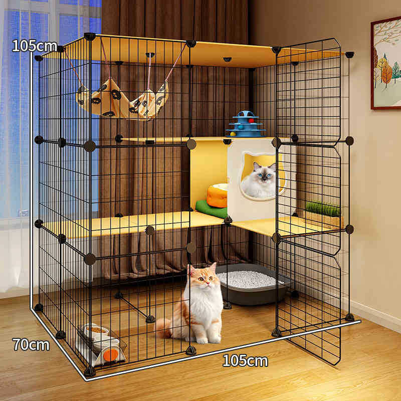猫笼超大自由空间特大号猫笼一体猫屋家用室内别墅猫窝多猫猫豪华