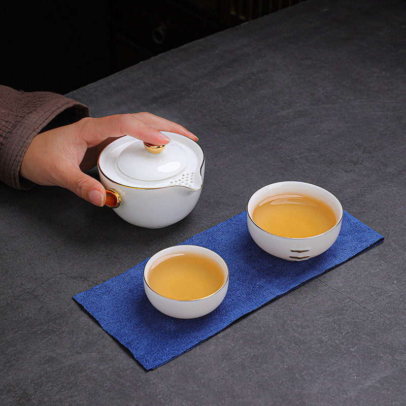 羊脂玉瓷手抓壶便携户外旅行茶具套装元旦公司年会商务礼品加logo,畜牧/养殖物资,特种养殖设备,淘宝优惠券,粉丝福利购,淘宝优惠卷