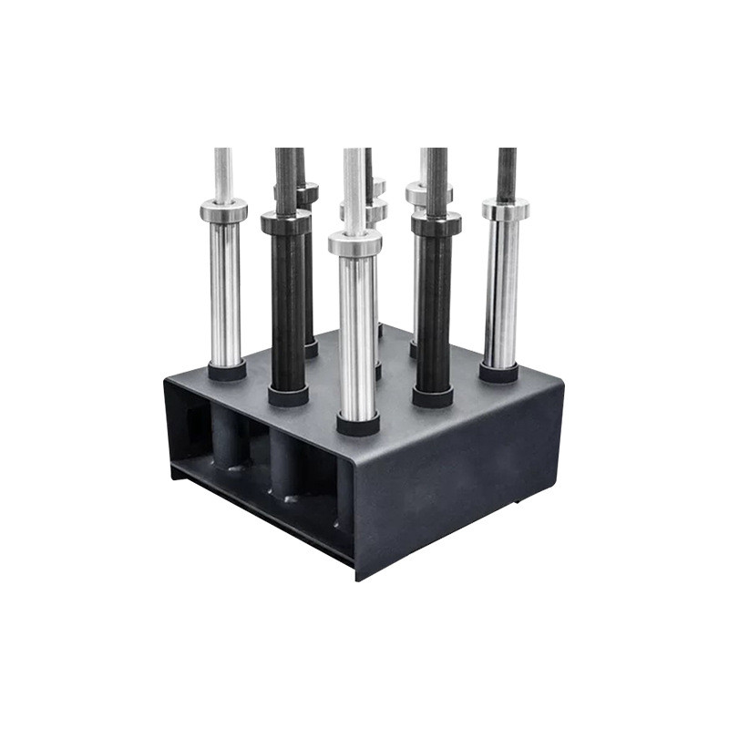 中浩健身杠铃杆架家用健身器材收纳九孔插杆器杠铃杆底座奥杆架