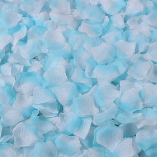 婚礼仿真婚房布置t台撒花舞台ktv求婚道具无纺布结玫瑰花瓣一斤装