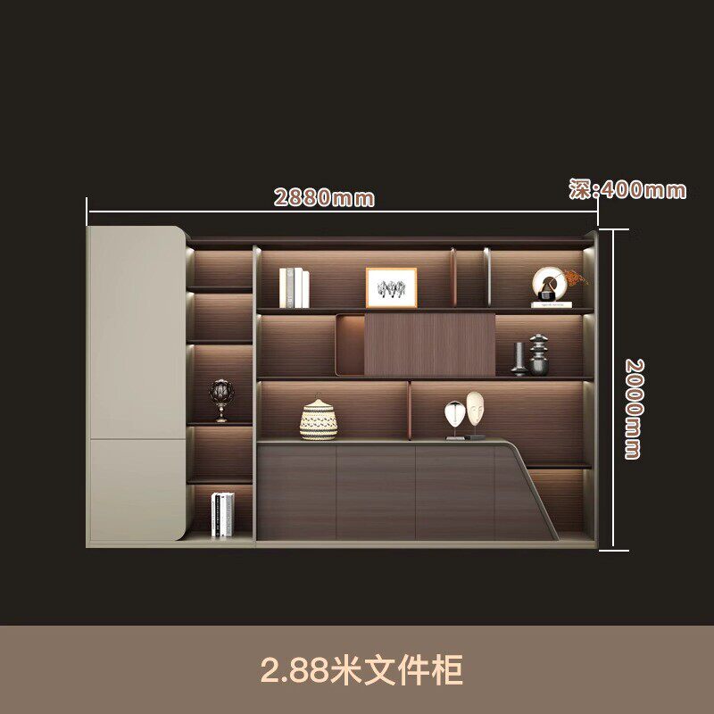 轻奢办公桌高级感总裁老板桌椅组合简约现代大班台董事长办公家具