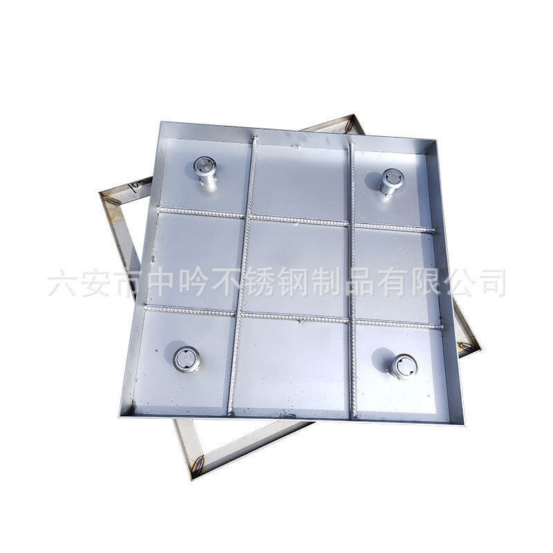 镀锌隐形不锈钢装井盖施工电力不锈钢装饰井盖批发铺隐形井盖