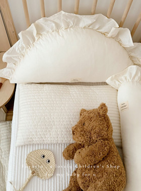 Favoria韩ins纯棉可爱床头靠枕饺子枕宝宝婴儿床防撞靠垫儿童抱枕