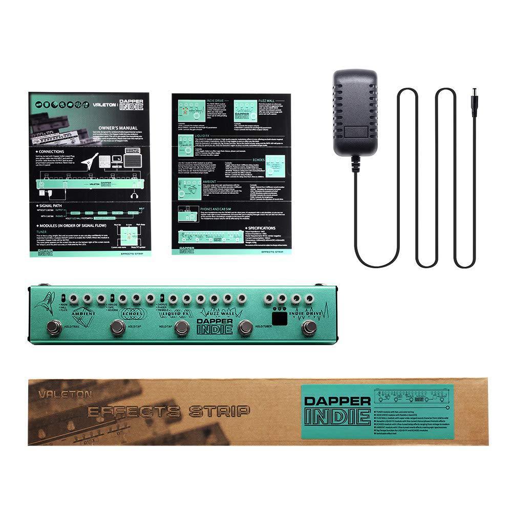 热销valeton多效果吉他indie踏板敲击音失真混响延迟合唱fuzz和相