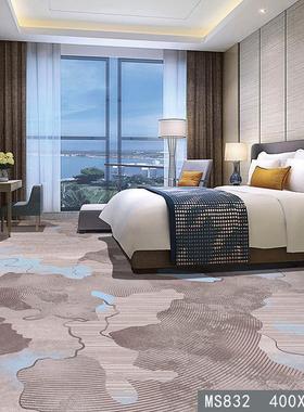 整酒店过道地毯耐脏3d加捻大面积沃尔顿铺宴会厅满铺印花地毯阻燃