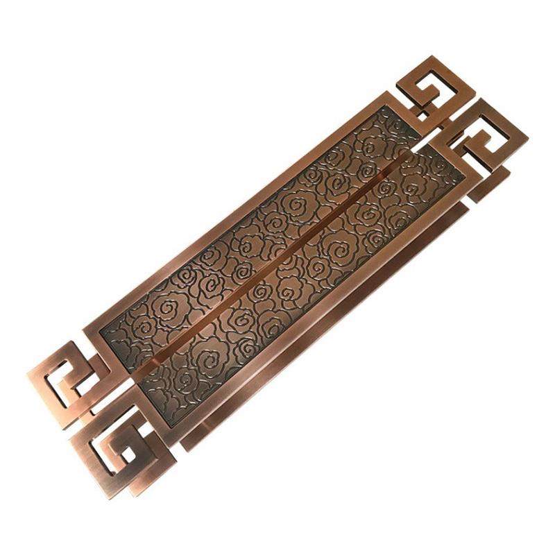 新中式祥拉手 仿古铝板雕刻云大拉手豪华酒店庭院餐厅玻璃门把手