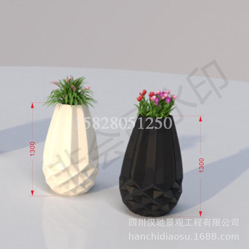 玻璃钢花盆 创意水滴造型的玻璃钢花盆容器 可组合可落地式的花箱