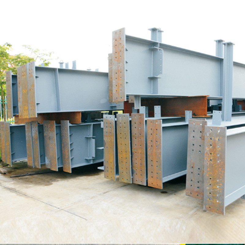 钢结构定制h钢箱型型梁柱大圆管柱十字柱格构柱管桁架加工