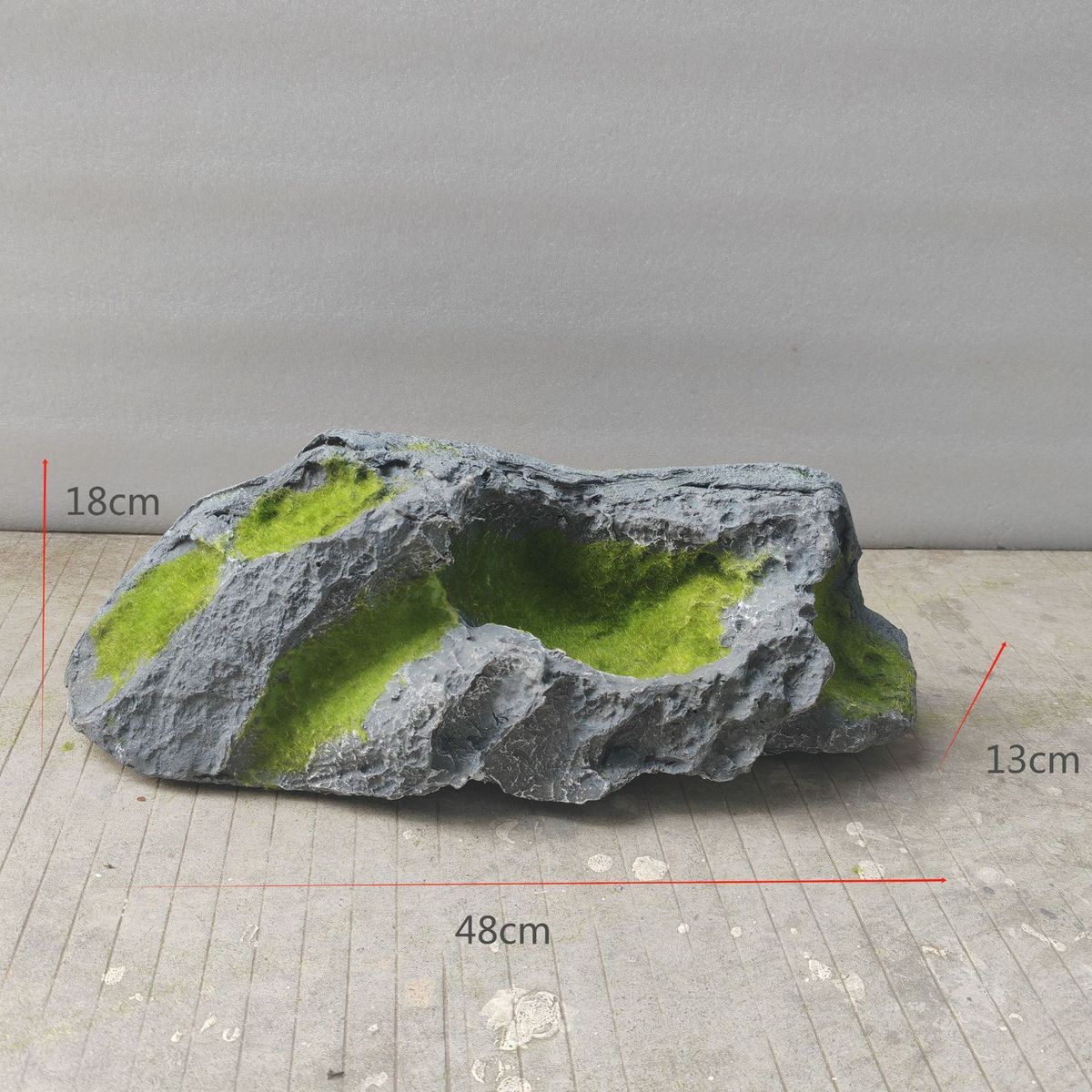 仿真青苔石头室内软装装饰立体假山石摆件微景观庭院玻璃钢造景