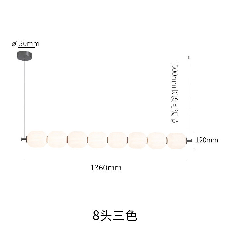 网红北欧创意长条餐厅吊灯现代简约办公岛台吧台热销葫芦吊灯