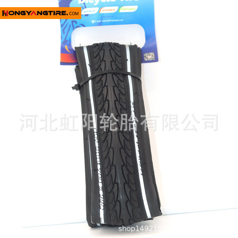 可折叠山地车轮胎700-35c公路车便携轮胎外胎反光条加厚防刺层