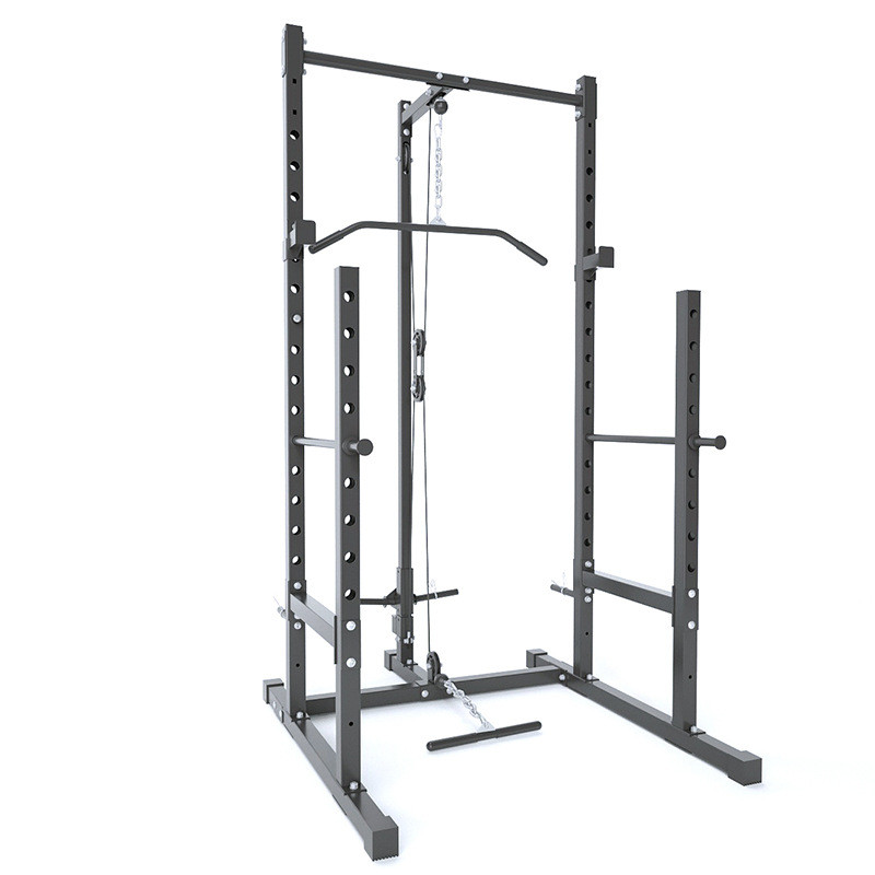 健身器材框多功能高低拉深蹲架卧推架引体向上双杠引体家用半