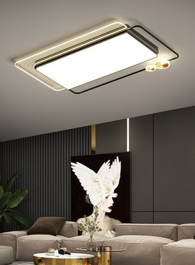 insled大气家用吸顶灯卧室灯具网红方形客厅灯简约现代灯饰新款