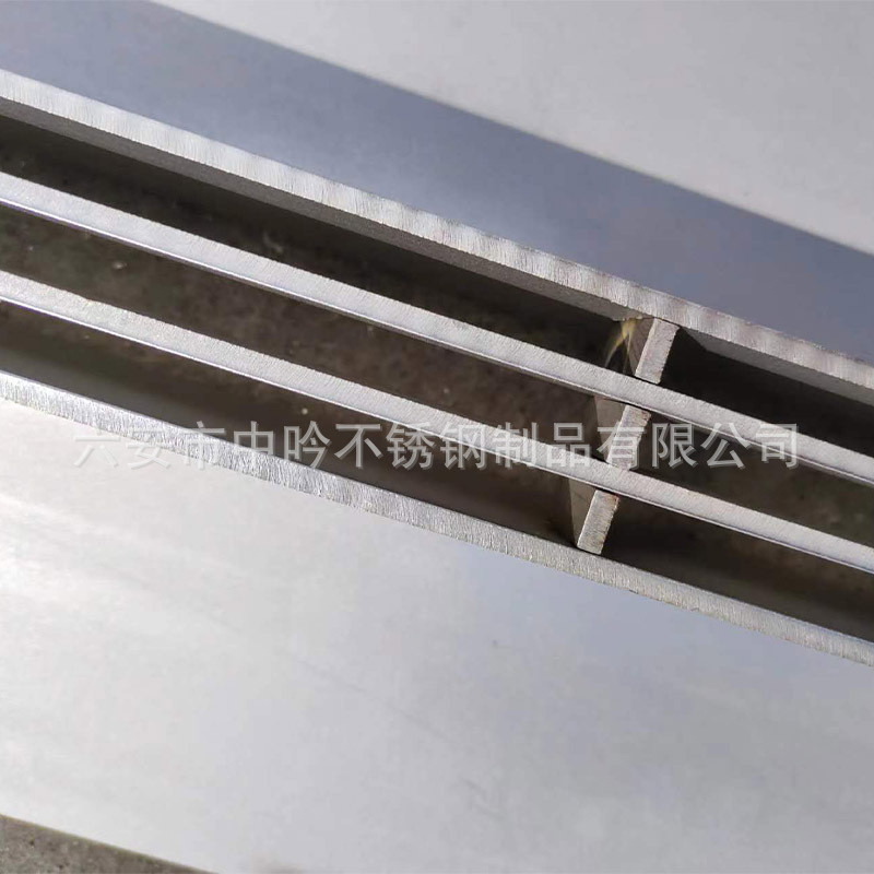 线性排水沟盖板双缝单直排格栅缝性排水沟盖板过道排水盖板