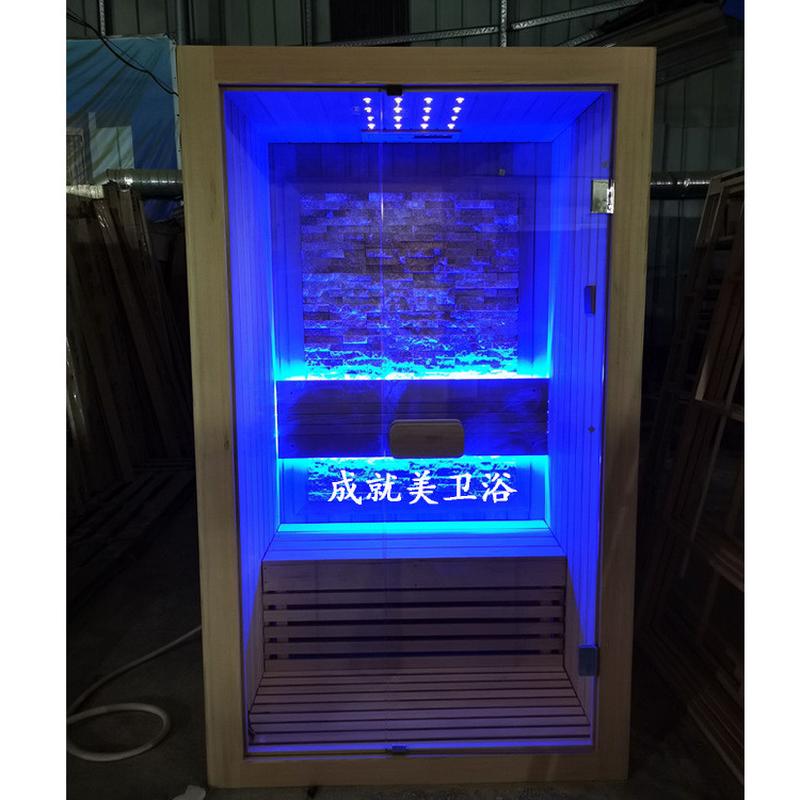 一件起订迷你款家用汗蒸房铁杉木干蒸房商用桑拿房可非标saunas