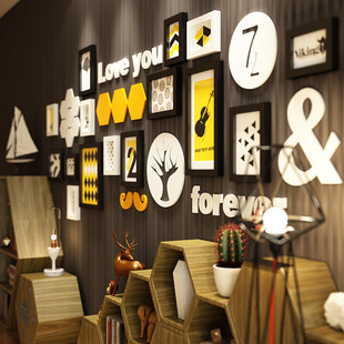 包邮【金零点2448】菲伦蒂诺实木相框墙创意照片墙