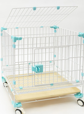 泊艺小型犬折叠卡扣狗笼方刚设计大型犬猫咪特叠放跑笼展示