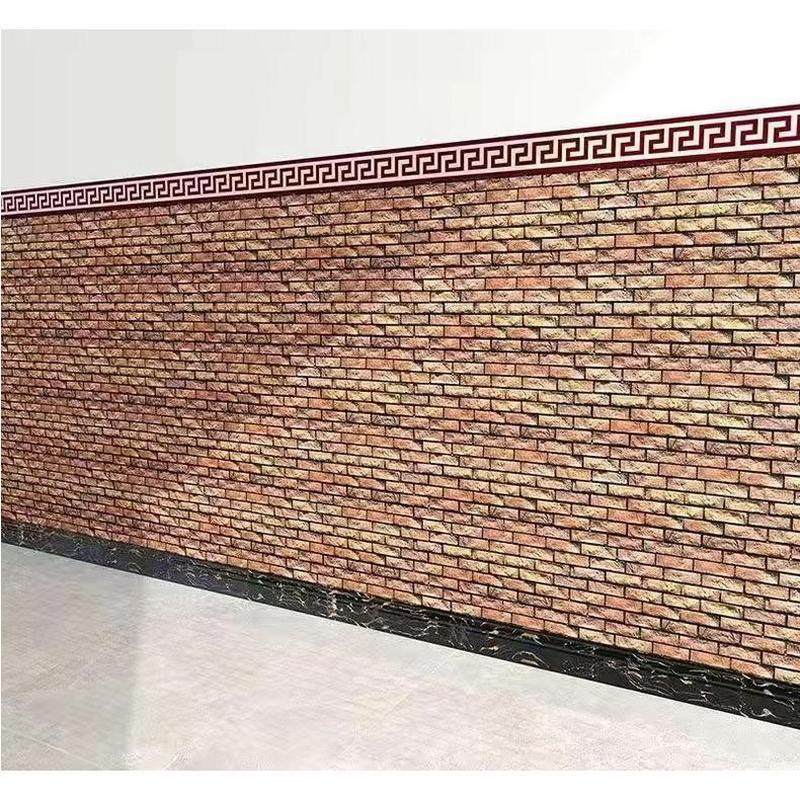 90饭店墙裙贴纸墙纸自粘商用餐馆墙贴墙围装饰红砖块壁纸背景墙,基础建材,基膜墙纸胶套装,淘宝优惠券,粉丝福利购,淘宝优惠卷