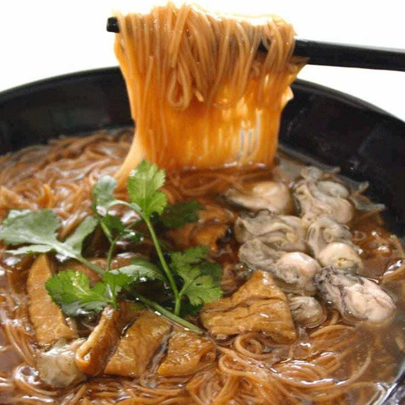 伯升台湾Q面线素食猪脚红面线阿宗蚵仔伯升面线糊1000g