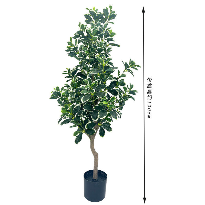 外贸新款仿真福禄桐落地绿植仿真绿植盆景酒店商场盆栽假树摆件