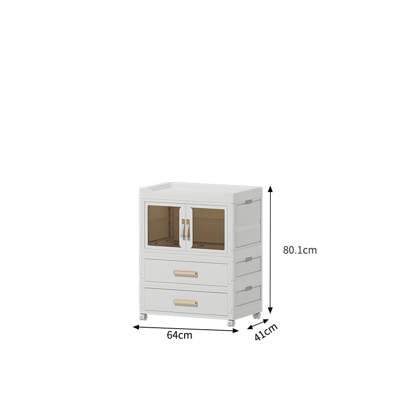 可折叠收纳柜宝宝衣柜现代抽屉式储物柜收纳整理柜床头柜大尺寸风