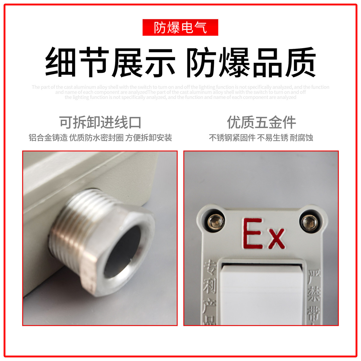 BZM单联单控双联双控三联86型开关明装防爆照明开关防爆墙壁开关