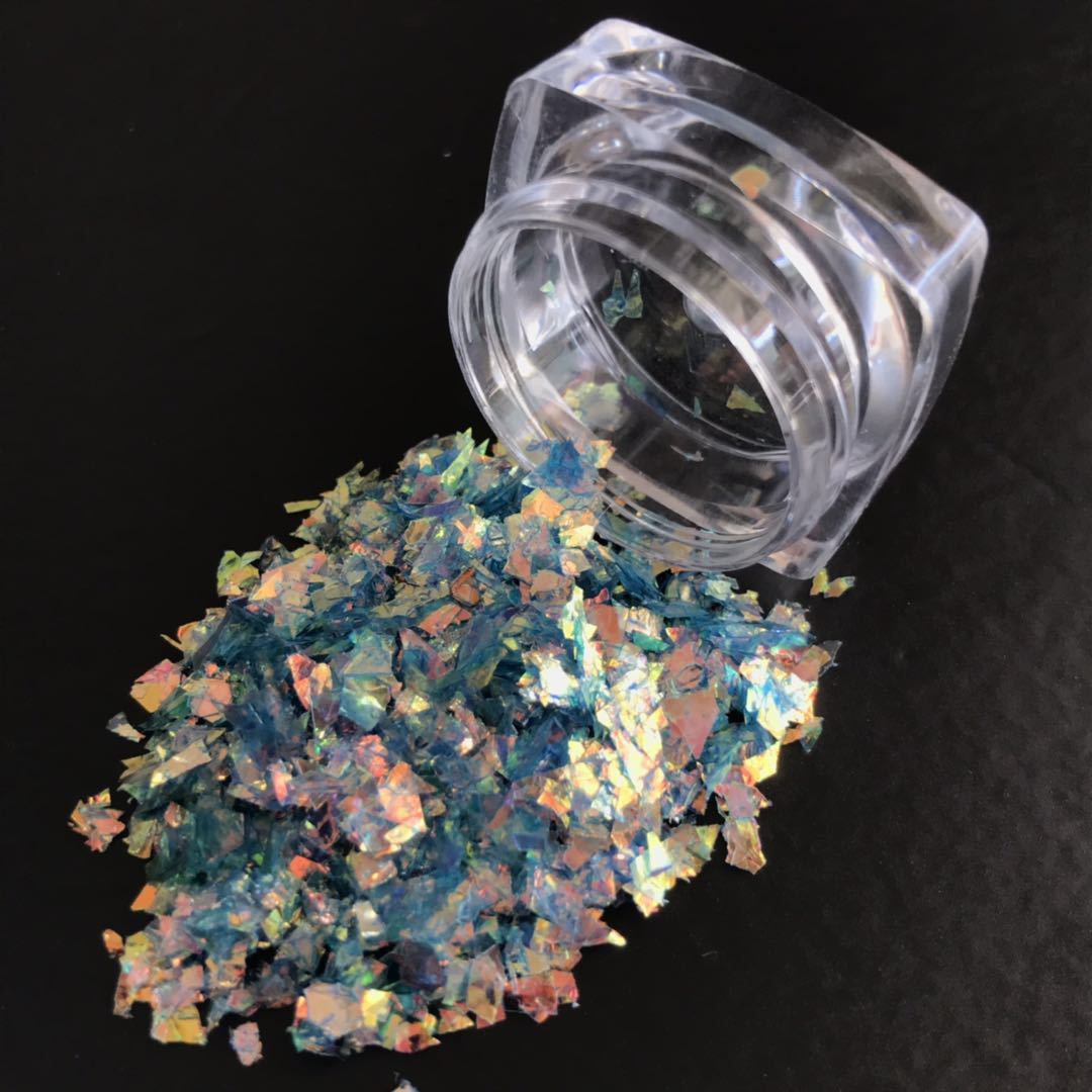 厂家直销金光碎片幻彩金葱粉不规则亮片美甲水晶球亮片玻璃纸