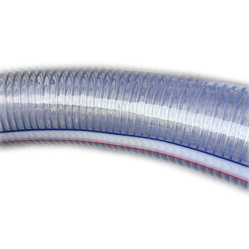 钢丝管软管pvc大口径管加厚农用灌溉排水排污抽水抽油钢丝管