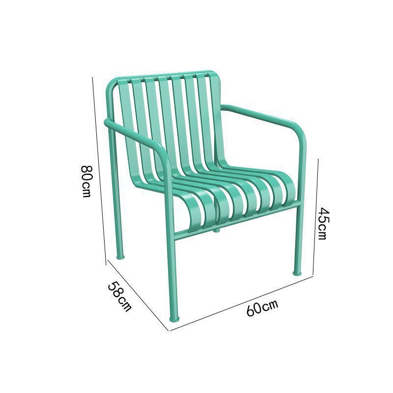 茶几铁艺户外桌椅咖啡厅餐厅露天餐桌椅组合网红室外防水桌椅北欧