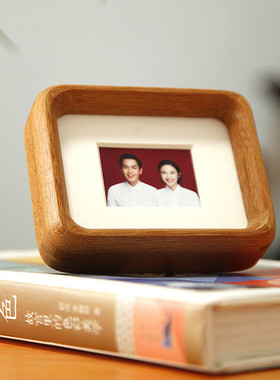 ali6八寸相框摆台挂墙三寸四寸六寸七寸实木346782寸结婚照