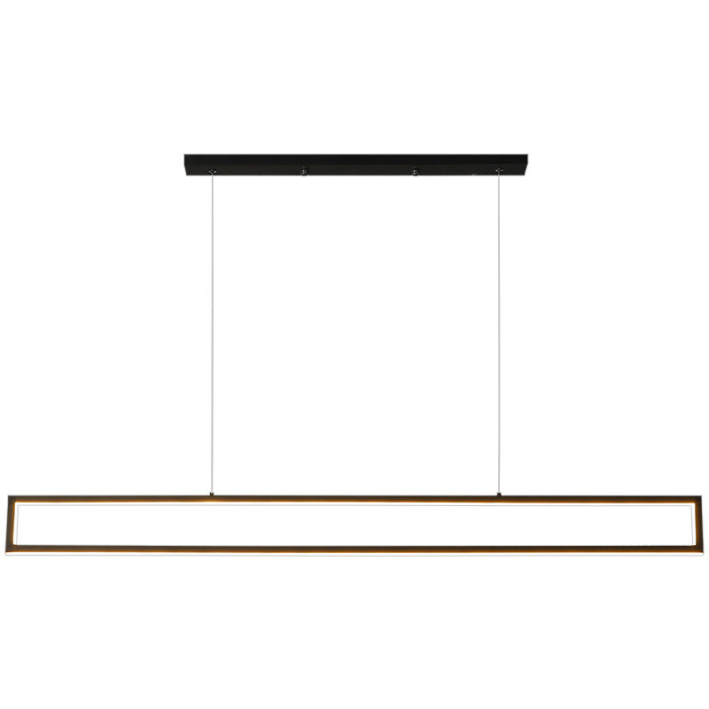 北欧办公室吊灯餐桌吧台吊灯现代简约led长方形卧室吊灯