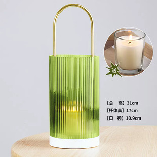 烛台摆件轻奢现代创意家用烛光晚餐道具浪漫餐桌香薰蜡烛台辛泽康